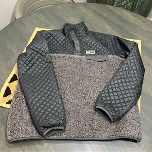 Patagonia Mixed Snap-T Pullover W's FORGE GREY Large EUC